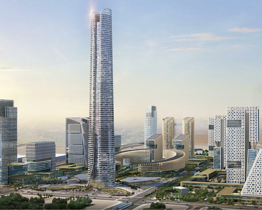 ICONIC TOWER, A01 bid section of the CBD project in Egypts new administrative capital