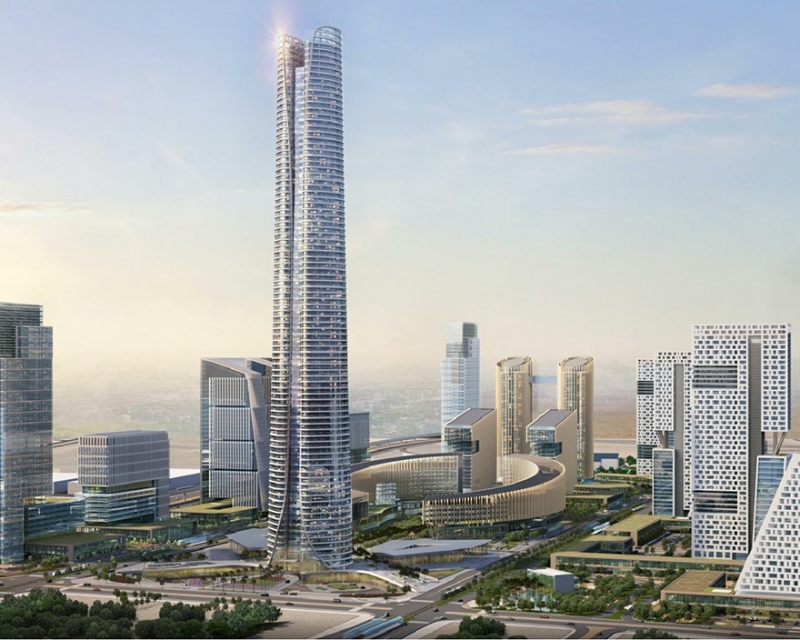 ICONIC TOWER, A01 bid section of the CBD project in Egypts new administrative capital